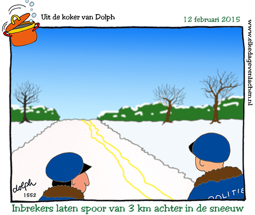 Spoor in de sneeuw