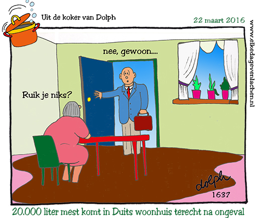  Mest in woonkamer