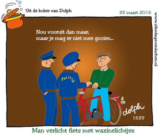 waxinelichtjes op fiets
