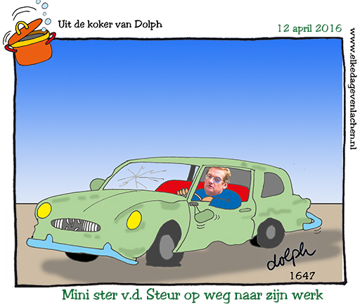 vd steur op weg naar zijn werk