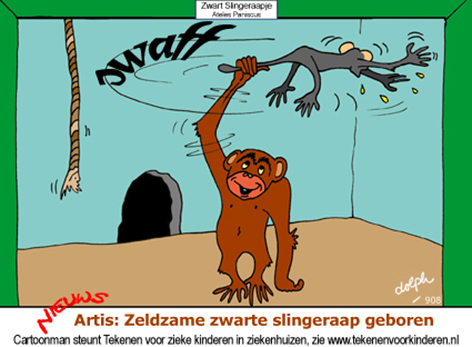 slingeraapje geboren