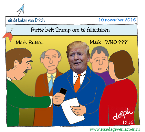 rutte feliciteert trump