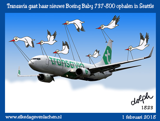 transavia haalt nieuwe baby boing op in Seattle