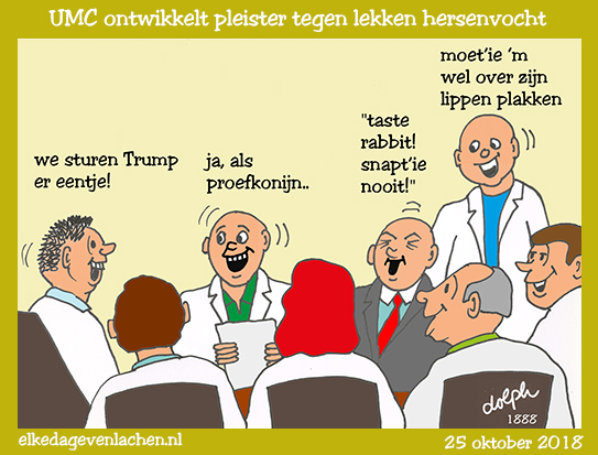 trump pleister hersenvocht