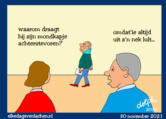 uit zijn nek lult