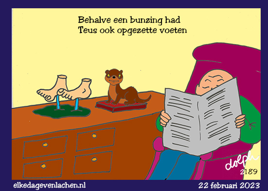 opgezette voeten